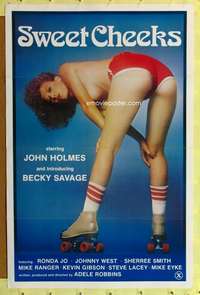 t496 SWEET CHEEKS one-sheet movie poster '80 great sexy skating image!