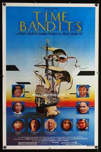 t509 TIME BANDITS one-sheet movie poster '81 John Cleese, Sean Connery