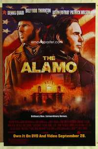 v023 ALAMO video advance one-sheet movie poster '04 Billy Bob Thornton