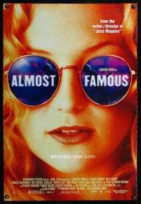 v026 ALMOST FAMOUS DS one-sheet movie poster '00 Cameron Crowe, Kate Hudson