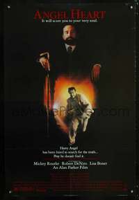 v032 ANGEL HEART one-sheet movie poster '87 Robert DeNiro, Mickey Rourke