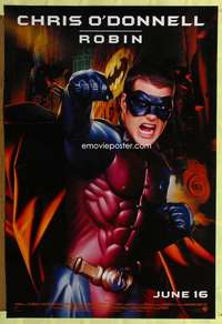 v051 BATMAN FOREVER advance one-sheet movie poster '95 Chris O'Donnell