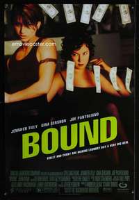 v068 BOUND one-sheet movie poster '96 Wachowski Brothers, Jennifer Tilly