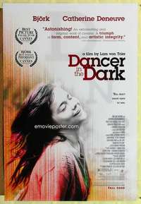 v097 DANCER IN THE DARK DS advance one-sheet movie poster '00 Bjork close up!