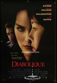 v103 DIABOLIQUE one-sheet movie poster '96 Sharon Stone, Isabelle Adjani