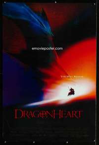 v111 DRAGONHEART DS one-sheet movie poster '96 Dennis Quaid, Sean Connery