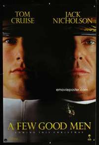 v128 FEW GOOD MEN teaser one-sheet movie poster '92 Cruise, Nicholson