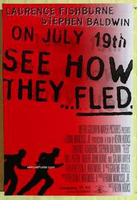 v135 FLED advance one-sheet movie poster '96 Laurence Fishburne, Baldwin