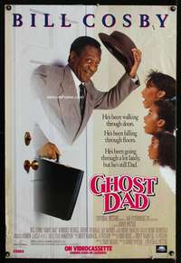 v143 GHOST DAD video one-sheet movie poster '90 Sidney Poitier, Bill Cosby
