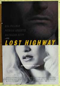 v207 LOST HIGHWAY one-sheet movie poster '97 David Lynch, Bill Pullman