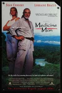 v227 MEDICINE MAN video advance one-sheet movie poster '92 Sean Connery