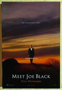 v228 MEET JOE BLACK DS teaser one-sheet movie poster '98 Brad Pitt on stairs!