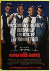 v249 NEWTON BOYS SS advance one-sheet movie poster '98 Richard Linklater