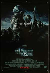 v272 PLANET OF THE APES style B advance one-sheet movie poster '01 Burton
