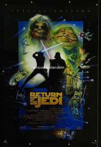 v293 RETURN OF THE JEDI DS style E advance one-sheet movie poster R97
