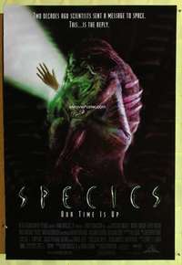 v334 SPECIES DS one-sheet movie poster '95 Natasha Henstridge sexy sci-fi!
