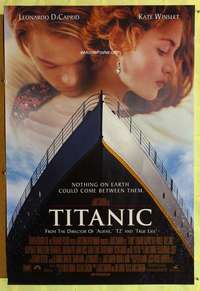 v362 TITANIC int'l DS one-sheet movie poster '97 DiCaprio, Kate Winslet