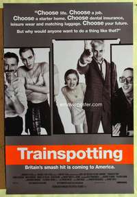 v370 TRAINSPOTTING one-sheet movie poster '96 Ewan McGregor, Danny Boyle