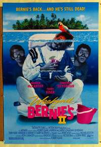 v388 WEEKEND AT BERNIE'S 2 DS one-sheet movie poster '93 wacky image!