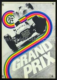 w269 GRAND PRIX Czech movie poster '67 Vodranzkova car racing art!