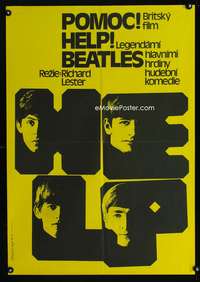 w286 HELP Czech 23x33 R86 different image of Beatles, John, Paul, George & Ringo, classic!