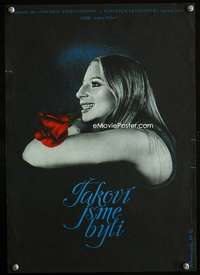 w277 WAY WE WERE Czech 12x16 movie poster '73 Barbra Streisand