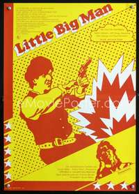 w124 LITTLE BIG MAN East German 16x22 movie poster '71 Arthur Penn