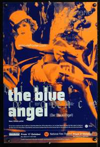 w135 BLUE ANGEL English double crown movie poster R90s Dietrich
