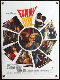 w239 FUNNY GIRL French 23x32 movie poster '69 Barbra Streisand