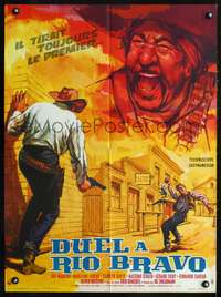 w241 GUNMEN OF RIO GRANDE French 23x31 movie poster '65 Gonzales art!
