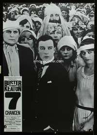 w073 SEVEN CHANCES German movie poster R71 best Buster Keaton!
