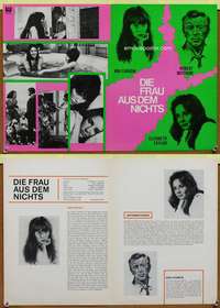 w028 SECRET CEREMONY 2-sided German 13x19 movie poster '68 Liz Taylor