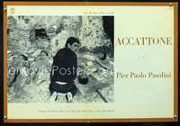 w356 ACCATTONE Italian photobusta movie poster '61 1st Pier Pasolini