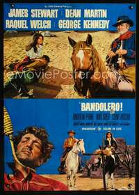 w381 BANDOLERO Italian lrg photobusta movie poster '68 Martin, Welch