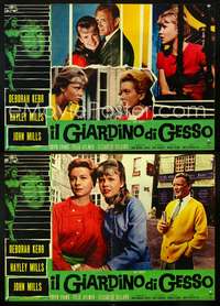 w329 CHALK GARDEN 2 Italian photobusta movie posters '64 Hayley Mills