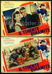 w330 COLUMN SOUTH 2 Italian photobusta movie posters '53 Audie Murphy