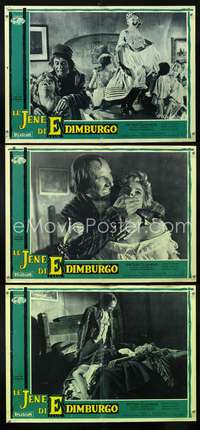 w312 FLESH & THE FIENDS 3 Italian photobusta movie posters '61 Cushing