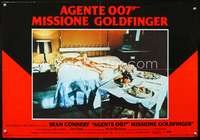 w361 GOLDFINGER Italian photobusta movie poster '64 James Bond, sexy!