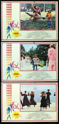 w313 HAIR 3 Italian photobusta movie posters '79 Milos Forman musical!