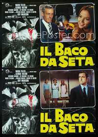 w341 IL BACO DA SETA 2 Italian photobusta movie posters '73 Tiller