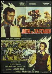 w388 JOHN THE BASTARD Italian 22x32 movie poster '67 Armando Crispino