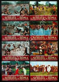 w298 SLAVE OF ROME 8 Italian photobusta movie posters '61 Guy Madison
