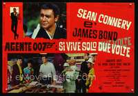 w377 YOU ONLY LIVE TWICE Italian photobusta movie poster '67 Bond!