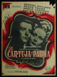 w159 CHARTERHOUSE OF PARMA Mexican movie poster '48 Philippe