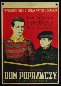 w484 LE CARREFOUR DES ENFANTS PERDUS Polish 23x33 movie poster '44