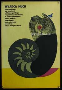 w485 LORD OF THE FLIES Polish 22x33 movie poster '63 Kiwerski art!