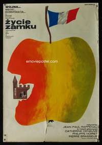 w489 MATTER OF RESISTANCE Polish 23x33 movie poster '67 Lipinski art!