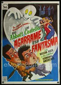 w149 HOLD THAT GHOST Spanish movie poster R75 Abbott & Costello!