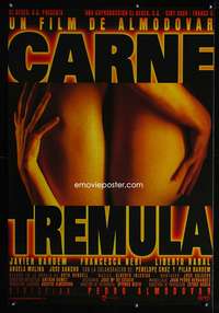 w152 LIVE FLESH Spanish movie poster '97 Almodovar, Carne Tremula