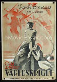 w009 NO GREATER GLORY Swedish movie poster 1935 Frank Borzage, Lilla Varldskriget!